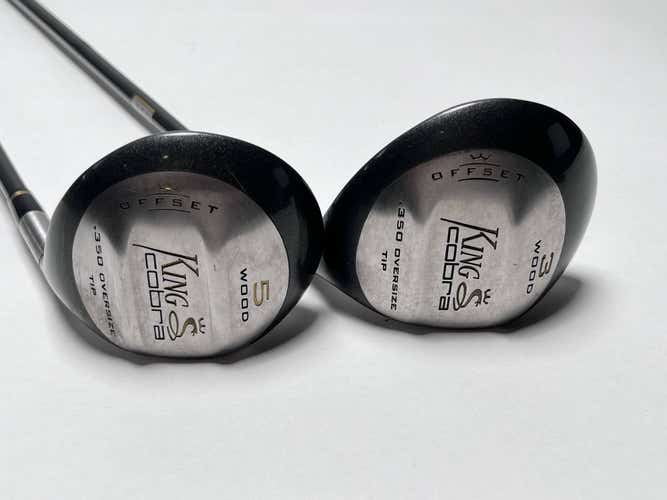 Cobra King Cobra 350 3 & 5 Fairway Wood Set 15* 18* Stiff Graphite Mens RH