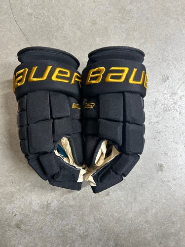 15” Bauer Pro Series Colorado College Gloves Pro Stock (New) NCAA