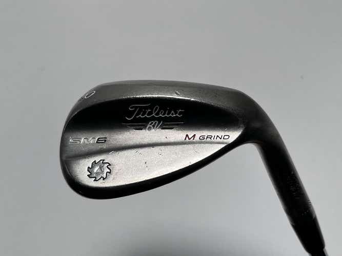 Titleist Vokey SM6 Steel Grey Wedge 60* 8 Bounce M-Grind Wedge Steel Mens RH