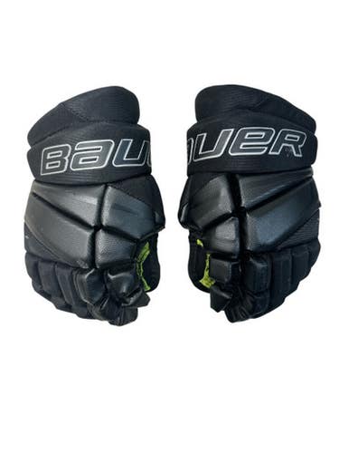 Used Bauer 3X Junior Gloves Black 10" 11835-S000208290