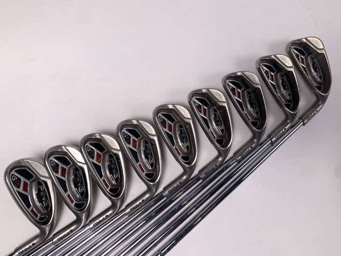 Ping G15 Iron Set 4-PW+GW+SW Maroon Dot 4.5* Up AWT Stiff RH Midsize Grips