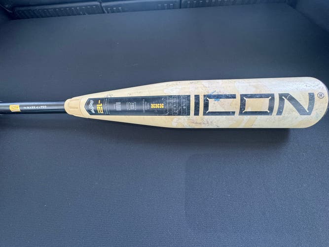 2025 Rawlings Icon Composite USABat Certified Bat (-12) 17 oz 29" (Used)