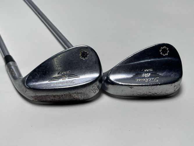 Titleist Vokey SM7 Tour Chrome Wedge Set 52* 12 | 56* 8 Wedge Steel Mens RH