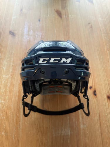 Small Navy Blue CCM Tacks 910 Helmet Pro Stock (Used)