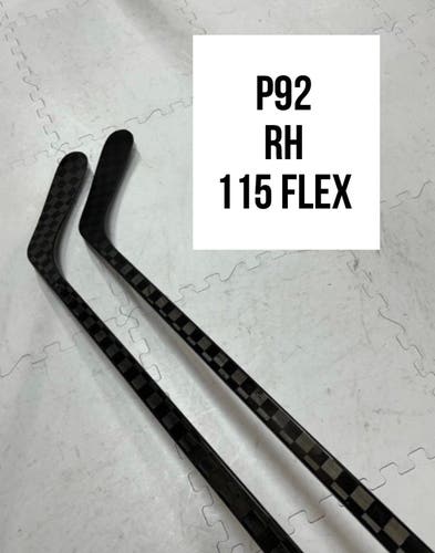 Senior(2x)Right P92 115 Flex ProBlackStock™ Unbranded Blackouts Pro Stock Nexus Hockey Sticks