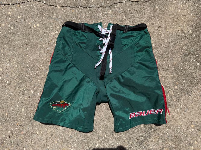 Minnesota Wild Small Bauer Pant Shell Pro Stock (Used)