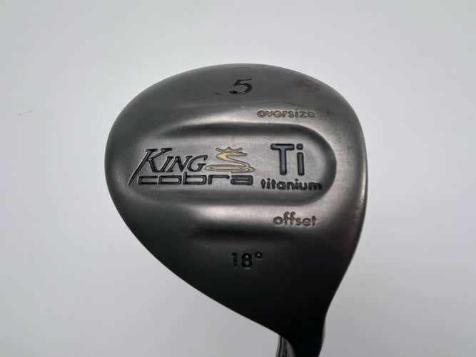 Cobra King Cobra Titanium Offset 5 Fairway Wood 18* Stiff Graphite Mens RH