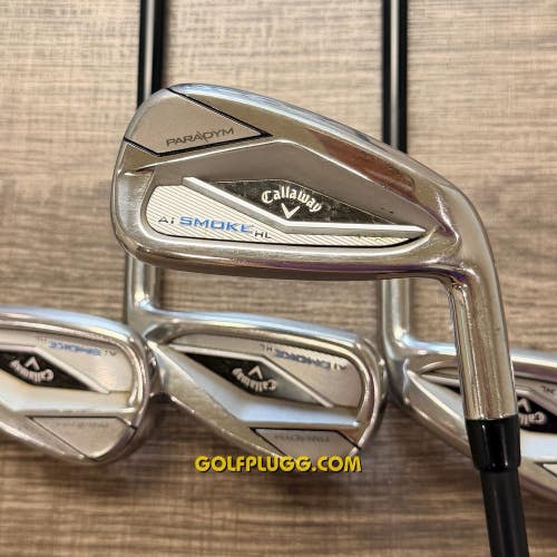 +1/2 Callaway Paradym Ai Smoke HL Iron Set 5-AW / Graphite, Regular+ (204)