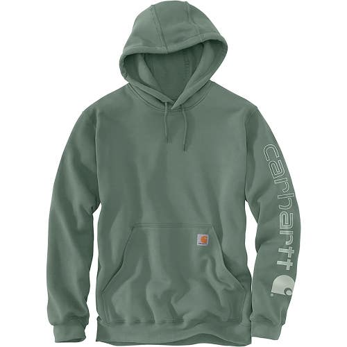 Carhartt Hoodie Mens Dark Green Long Sleeve Loose Fit Midweight Workwear POSH172