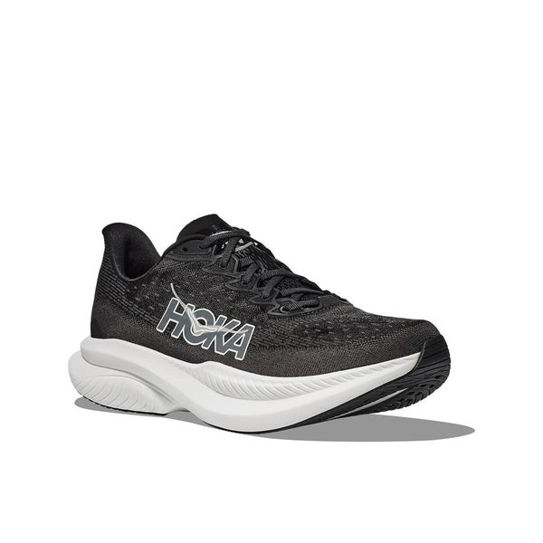Hoka One One Mach 6 1147833-BWHT Sneakers Men's Black Wide Running Shoes SHOP475