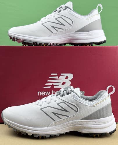 New Balance Womens Fresh Foam Brighton V2 Golf Shoes Size 6.5 White/Grey