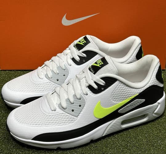 Nike Air MAX 90 G Golf Shoes White/Hot Lime HV9305 - Choose Size NEW