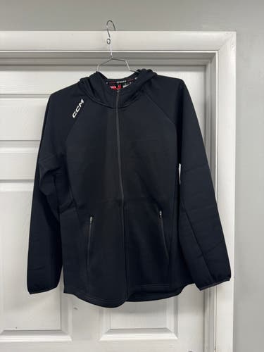 Black Adult Unisex CCM Tech Fleece Jacket (New)