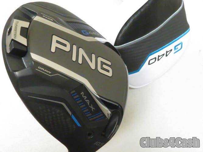 PING G440 Max Driver 10.5 TOUR 2.0 Black Chrome 75 Stiff Flex +Cover  Shop Wear