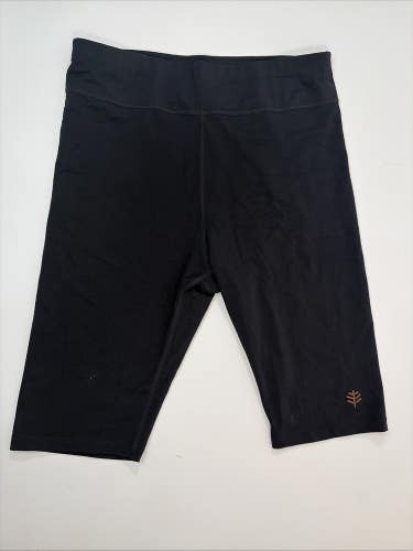 Coolibar UPF 50+ Deep Water Swim Shorts, Size Small, Black