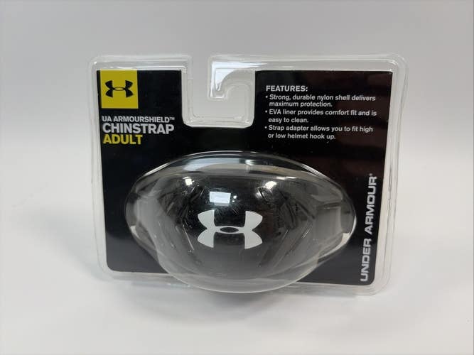 Under Armour Football Chinstrap, Adult, Black