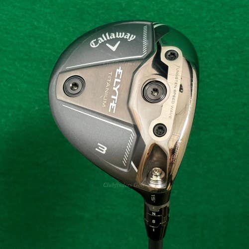 Callaway ELYTE Ti 15 Fairway Wood 3 Mitsubishi Tensei AV Series 65 Stiff w/HC