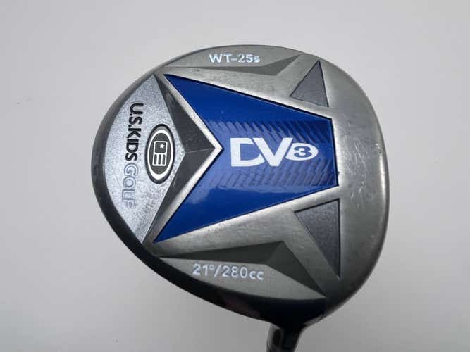 US Kids DV3 Driver 21* Ultralight 45" Youth Graphite Junior RH DENT