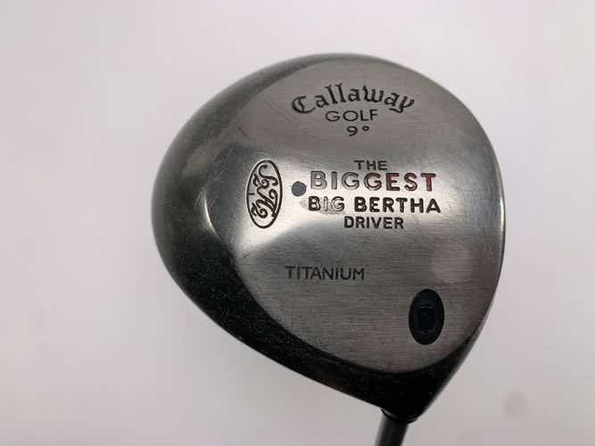 Callaway Biggest Big Bertha Driver 9* Firm Graphite Mens RH