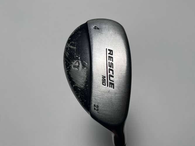 TaylorMade Rescue Mid 4 Hybrid 22* 65g Stiff Graphite Mens RH