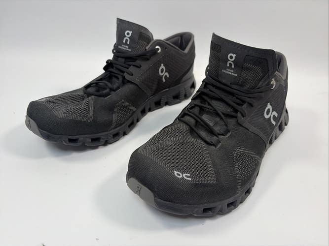On Men's Cloud X Running Shoes, Black, 10.5