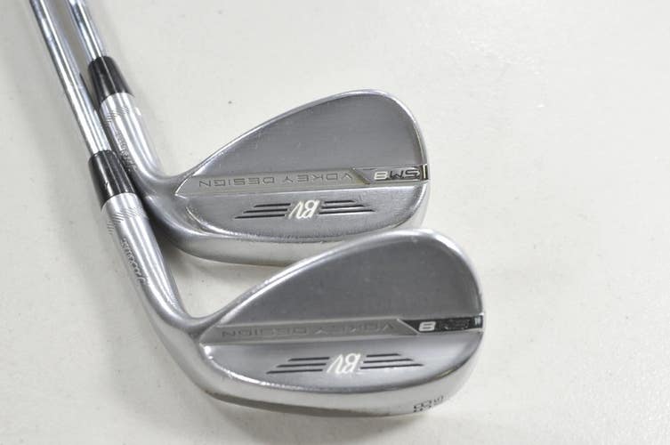 Titleist Vokey SM8 Tour Chrome 52*, 58* Wedge Set Right Steel # 208760