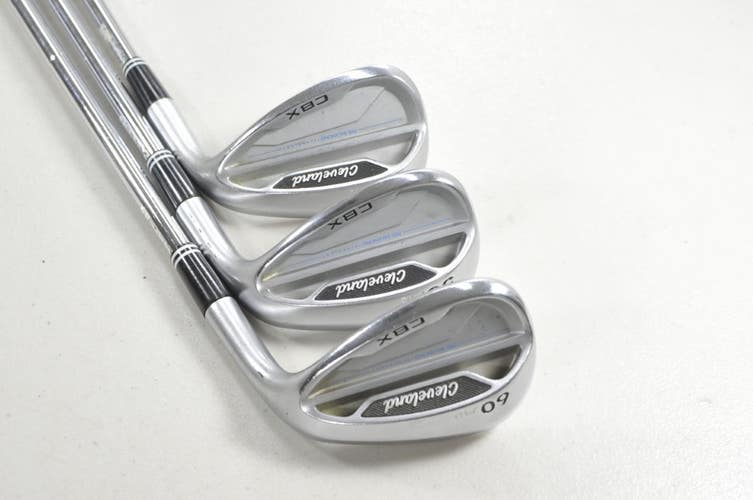 Cleveland CBX 52*, 56*, 60* Wedge Set Right DG 115g Wedge Flex Steel # 218593
