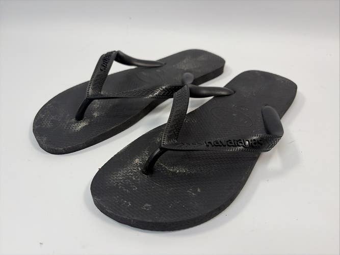 Havaianas Flip Flops, 41-42, Black