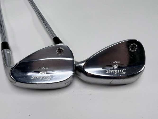 Titleist Vokey SM7 Tour Chrome Wedge Set 52* 12 | 56* 10 Wedge Steel Mens RH
