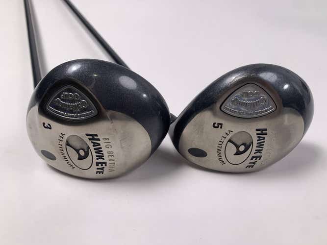 Callaway Hawkeye VFT 3 & 5 Fairway Wood Set 15* 18* System 60 Firm Mens RH