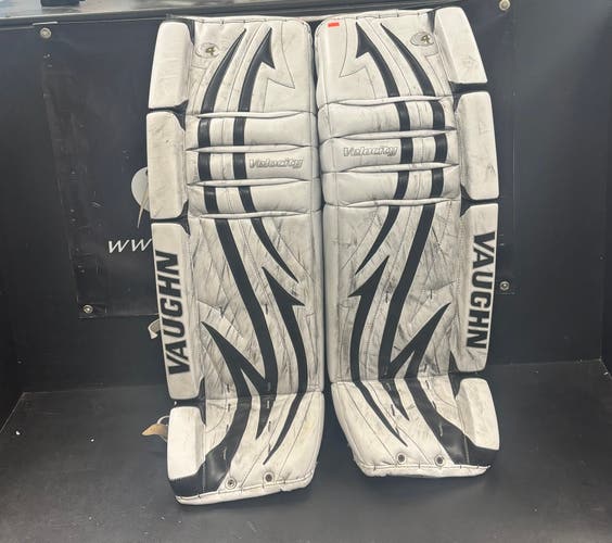 Used 36+1 Vaughn Velocity V4 Goalie Leg Pads
