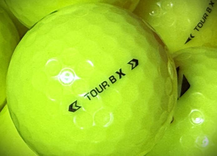 12 Premium AAA Yellow Bridgestone BX Used/ Recycled Golf Balls w/Mesh Bag