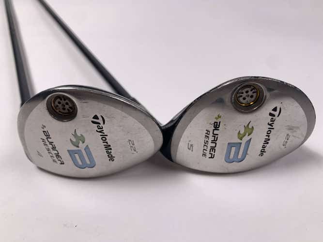 TaylorMade Burner Rescue 2008 4 & 5 Hybrid Set 22* 25* REAX 50g Ladies Womens RH