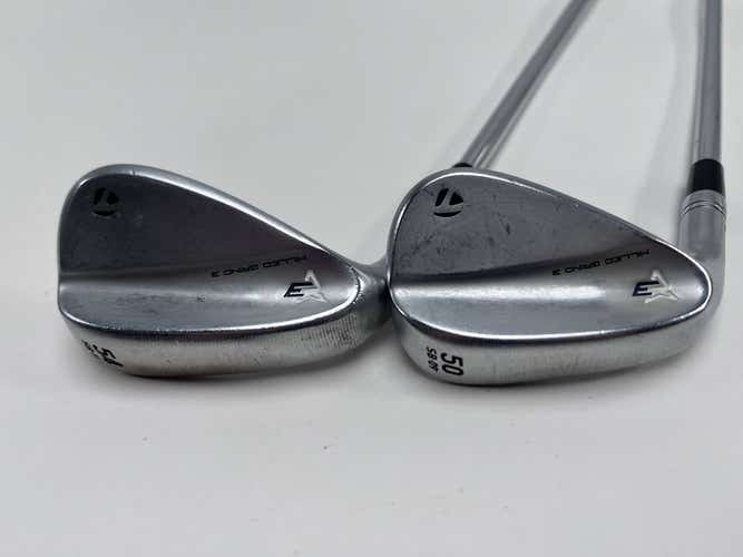 LEFTY TaylorMade Milled Grind 3 Raw Chrome Wedge Set 50*9 | 54*11 S200 Stiff LH