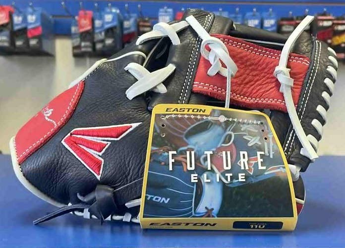 NEW! Easton FE1100 Youth 11" Baseball Glove - Navy / Red / White