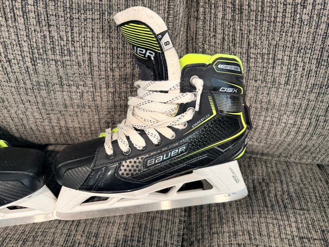 2021 Bauer GSX Hockey Goalie Skates Regular Width 8 (Used)