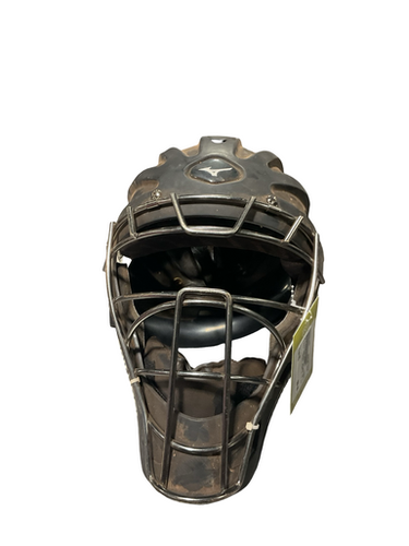 Used Mizuno SAMURAI HELMET SZ 7-7 5/8 Catchers Helmet w/Mask Black One Size 11834-S000051002