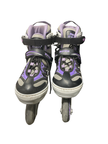 Used NATTORK SKATES Junior Rec Fitness Skates Purple Adjustable 11834-S000051092