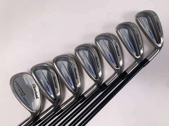 Cleveland Launcher MAX Iron Set 5-PW+SW UST Mamiya Helium 60I F2 Senior RH