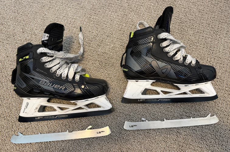 2024 Bauer Elite Hockey Goalie Skates Regular Width Size 4 (Used)