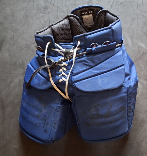 Senior Medium Vaughn Velocity VX1 Pro blue Hockey Goalie Pants Pro Stock (Used)