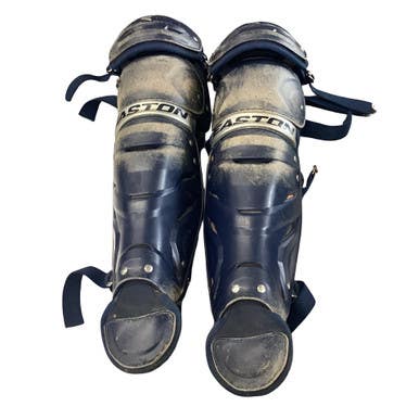 Used Easton EASTON SHIN GUARDS Catchers Leg Guards Navy Blue Intermed 11760-S000091846