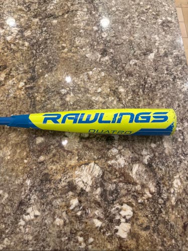 2018 Rawlings Quatro (Glowstick) USA Bat (-10) 19 oz 29"