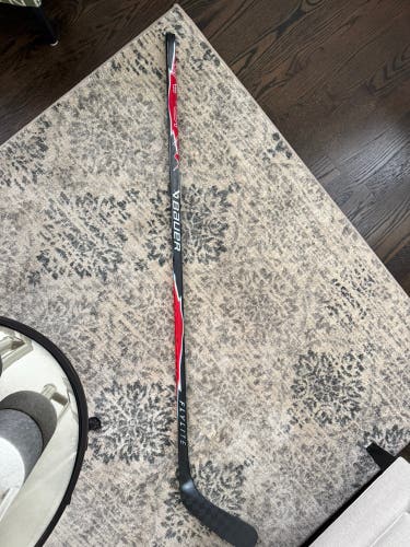 Custom Black and Red Intermediate Bauer Vapor Flylite Left Hand Hockey Stick P92 65 Flex (Used)