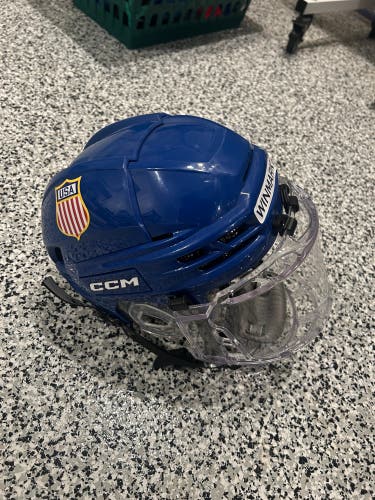 Like New USA Medium CCM Super Tacks X Helmet Pro Stock