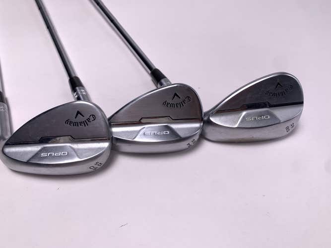 Callaway Opus Brushed Chrome Wedge Set 50* 10 | 54* 12 | 58* 8 DG Mid 115g RH