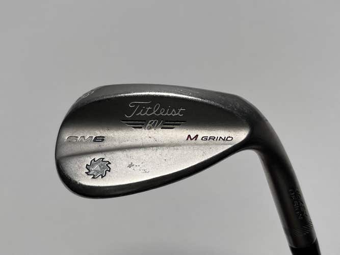 Titleist Vokey SM6 Steel Grey Wedge 58* 8 Bounce M-Grind Wedge Steel Mens RH