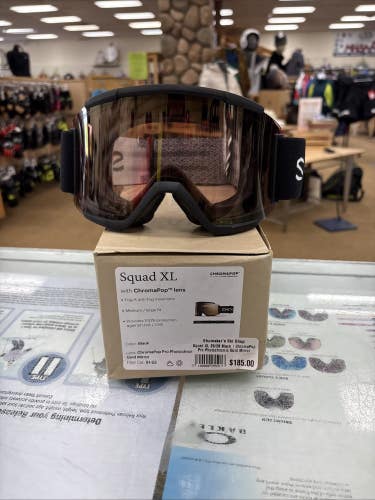 Smith Squad XL Black W/ ChromaPop Pro Photochromic NEW 25/26 Ski Googles