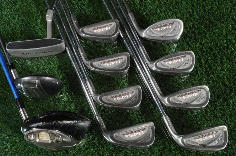 Men's 11pc. Golf Set, TaylorMade R5 Driver, Tommy Armour 845 Silver Scot Irons +