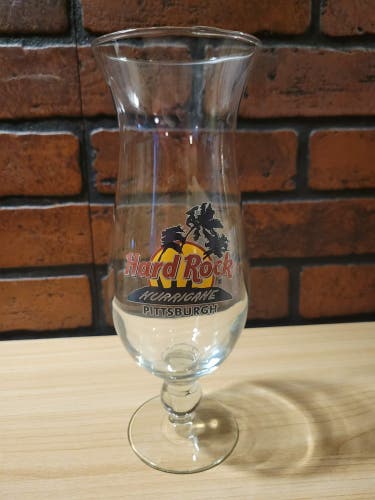 Hard Rock Cafe Pittsburgh Hurricane Drink Glass